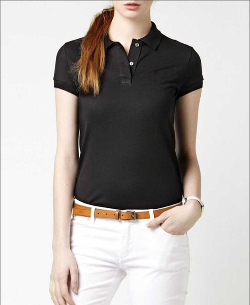 S-2XL Brand New style womens polo shirt Top Crocodile Embroidery women short sleeve cotton shirt jerseys polos shirt Hot Sales Men clothing