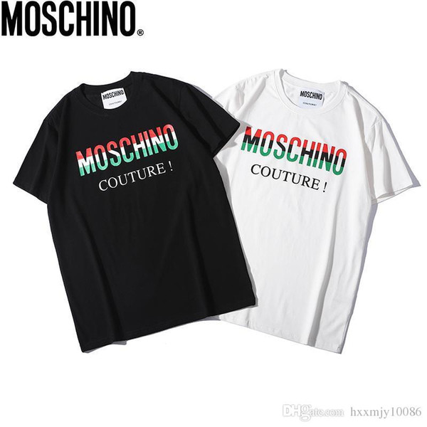 2019 new Italian men's and women's short sleeved t-shirts, summer