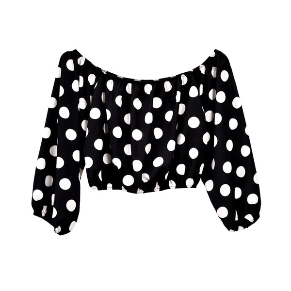 New Fashion Chiffon Women's Short Cardigan Top High Quality Sexy Polka Dot Tops Wholesale and Retail