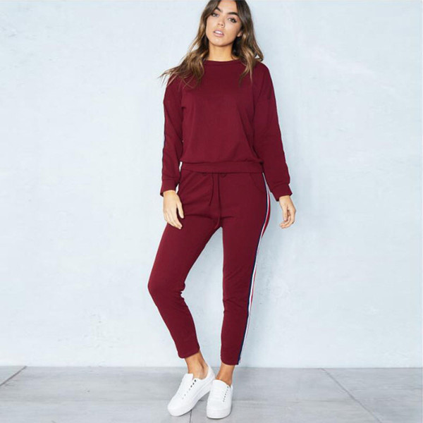 Women's Tracksuit Casual Costumes for Women Autumn Winter Home Clothing Sweatshirt Suit Two Piece Set Sportswear ~~