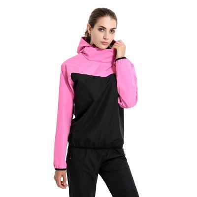 2018 New Women Sweating Clothes Ladies Fashion Running Sweat Suits Weight Loss Slimming Yoga Sports Two-piece Suit