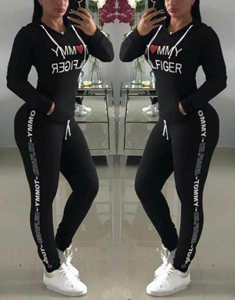 Hot Sale spring style sweat shirt Print tracksuit women Long Pants Pullover Tops Womens set Women Sport Suits