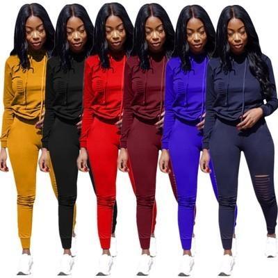 women two piece outfits hoodie leggings tracksuits warm winter autumn long sleeve sweatshirts sweat pants sportswear wholesale