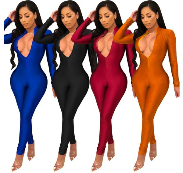 2019 women's new fashion personality solid color blazer and casual pants suit sportswear yoga one-piece v-neck two-piece set