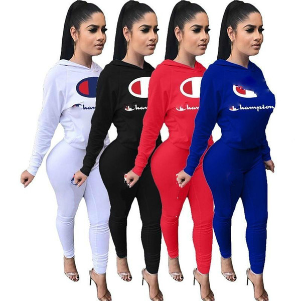 Women Designer Tracksuit Long Sleeve T Shirt Pants 2 Piece Set Tights Leggings Sportswear Brand Gym Suits Women Outfit Clothing Clothes