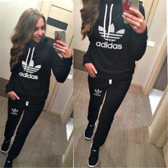 2019 supf New Women active set tracksuits Hoodies Sweatshirt +Pant Running Sport Track suit 2 Pieces jogging sets survetement femme clothing