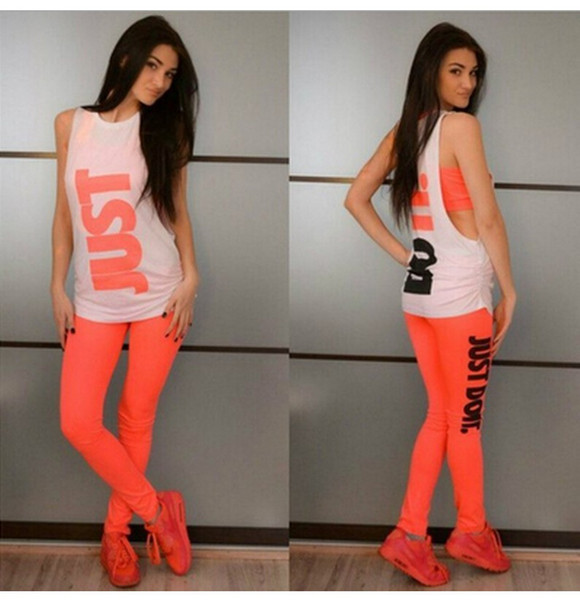 European Fashion Vest Three-piece Printing Suit womens sets sport tracksuit