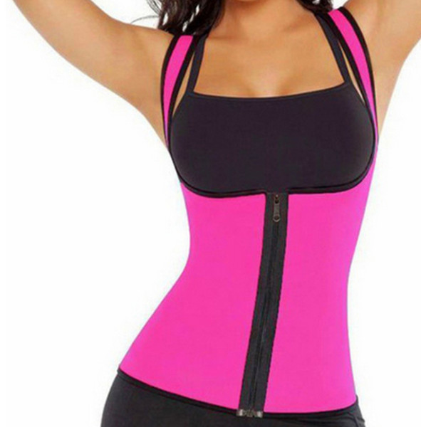 Waist Cinchers Women Sweat Enhancing Waist Training Corset Waist Trainer Sauna Suit Hot Shaper Sport Vest 4 colors Size S-3XL.