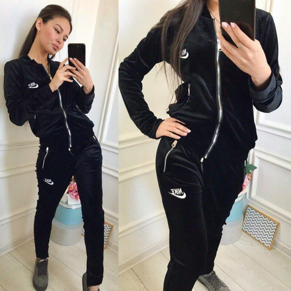 Designer Tracksuit women Luxury Sweat Suits Autumn Brand womens Tracksuits Jogger Suits Jacket + Pants Sets Sporting Suit Print cotton