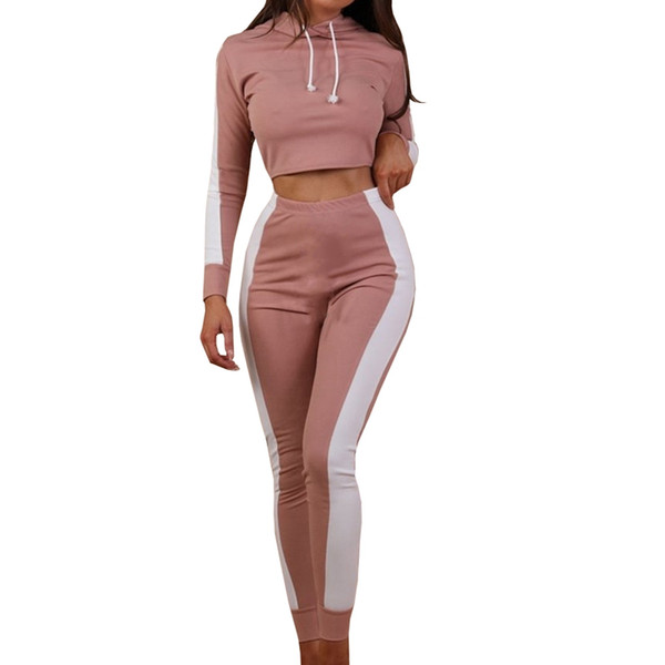 Satin Two Piece Set Tracksuit For Women Elegant Top And Pants Set Womens Casual Sweat Suits Fitness Autumn Outfits