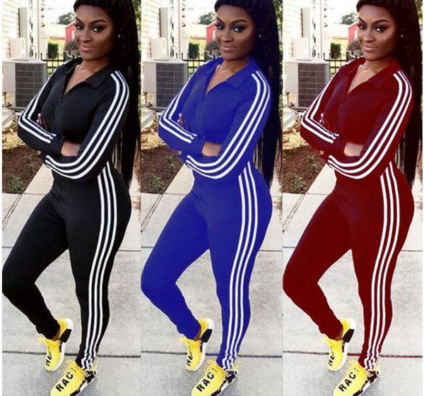 2019 new style Zipper hooded Sport Suit Women Tracksuits Pullover Running Set Jogging Suits Sweat Pants 2pcs Sportswear