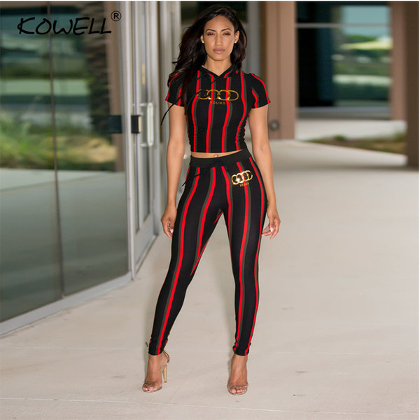 Stripe casual women jumpsuit romper Printing Elastic two piece suit jumpsuit romper High waist fitness playsuit 2018