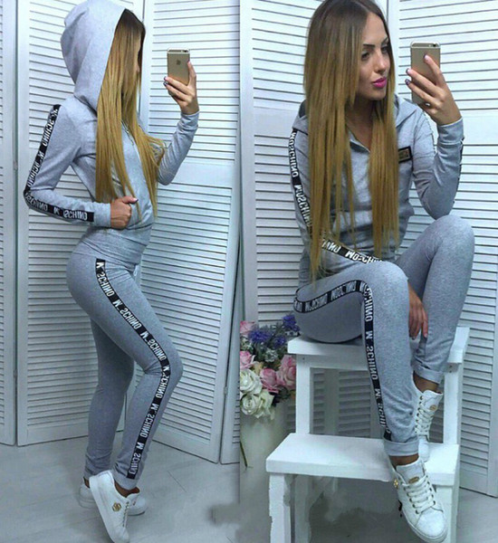 Brand New 2 Piece Set Women Hoodies Pant Clothing Set Warm Newest Clothes Ladies Solid Tracksuit Women Top Pants Suit Female