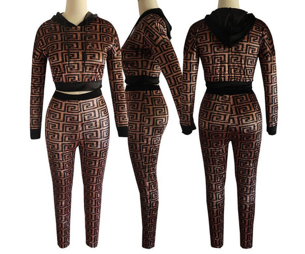 19ss Justin Bieber Women's Hoodie Clothing Thread Sexy Self-cultivation Sportswear Nightclub Clothing Two Piece Brand Designer