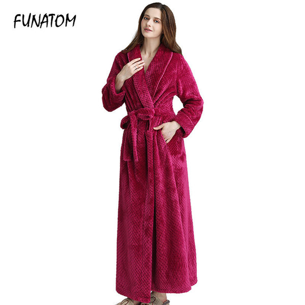 new women bathrobes female robe winter robes batas de mujer winter warm bath robe plus size peignoir femme sleepwear