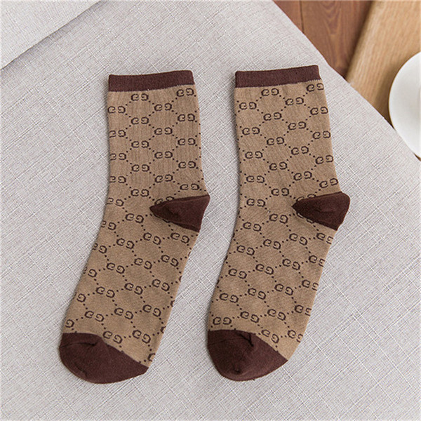 G Embroideried Socks Fashion Brand Breathable Sports Socks Mens Casual Socks For Unisex Outdoor Athletic Stockings