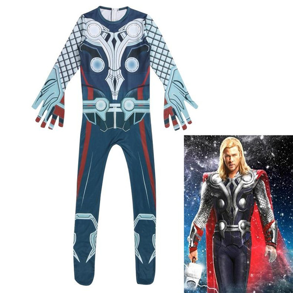 Baby boys Superhero Thor print romper autumn children Long sleeve Jumpsuits Halloween kids Cosplay Thor Clothing MMA330