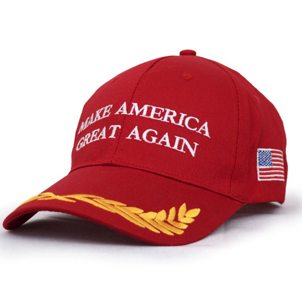 new with US flags Trump make America Great again Campaign Hat Large Embrodiery