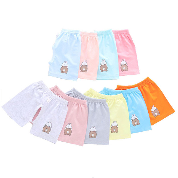 Summer Hot sale baby full cotton crotch solid color baby underwear underpants unisex babysuit