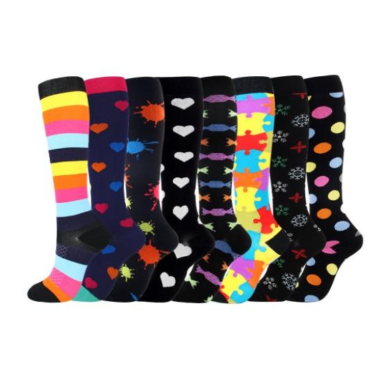 European and American fashion outdoor sports socks high tube tide socks running pressure socks