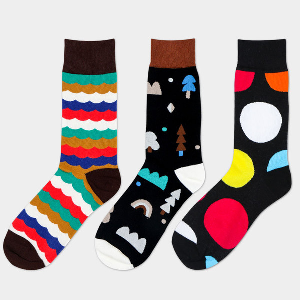 Men's Socks Medium and High Casual Men's Cotton Socks Sports Trends in Europe and America Free Shipping