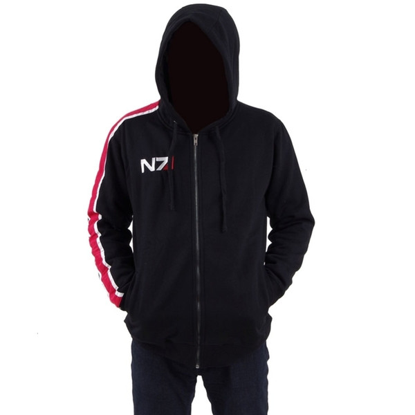 Cosplay Costume John Shepard Jacket Hoodie N7 Coat Men's Autumn Winter SweatshirtMX190921