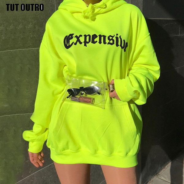 Spring Autumn oversized hoodie women Letter female casual long sleeve pullovers hoodie sweatshirts Z349 Y191007