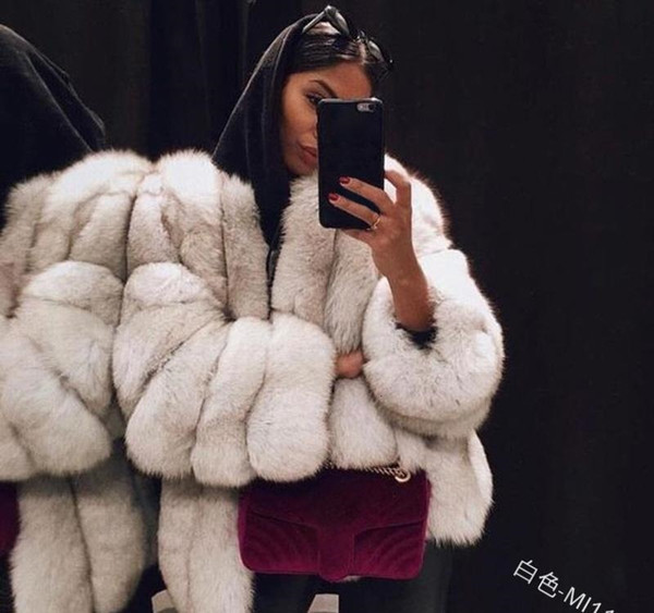 Try Everything Soft White Faux Fur Coat Woman Winter Ladies Faux Fur Jacket For Women Cardigan Coat Female Winter 2019 Clothes SH190923