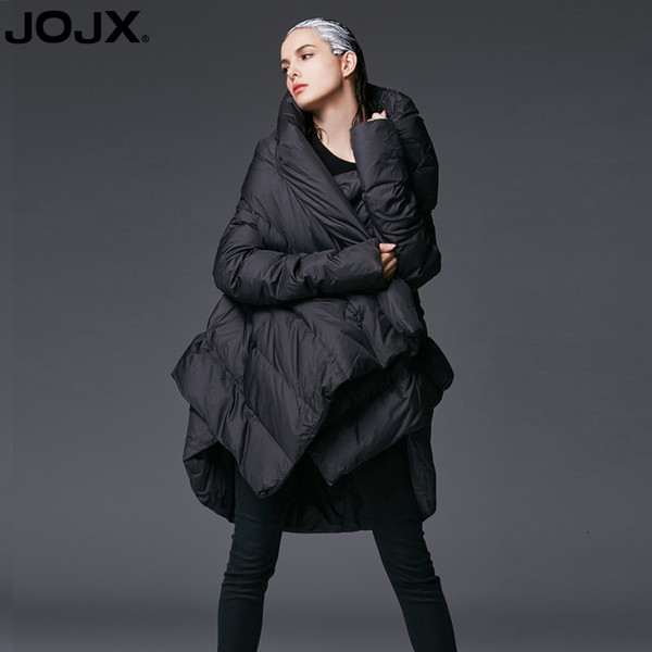 JOJX Women's Winter Jacket coat 2018 New Temperament irregular Loose parka women down winter coats Warm Jacket Female Outerwear Y191007