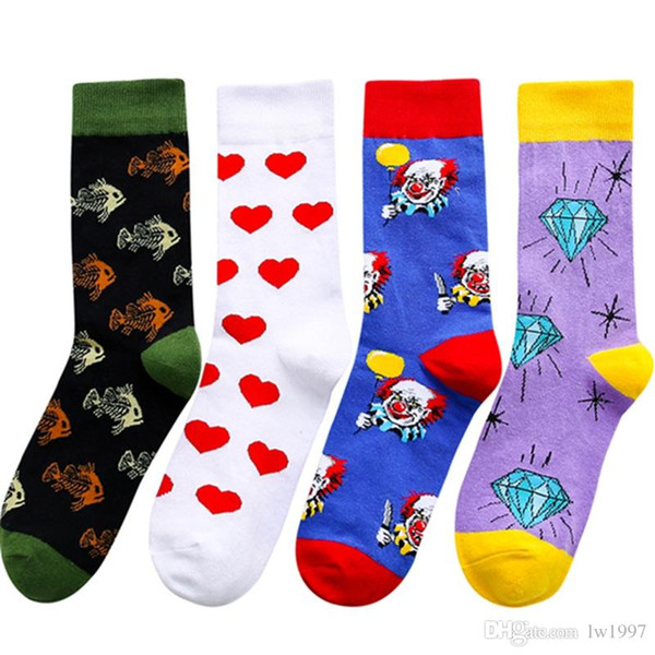 Cotton stockings fashion brand hip hop and high quality cotton stockings alphabet animal embroidery socks athletes warm legs 100% cotton