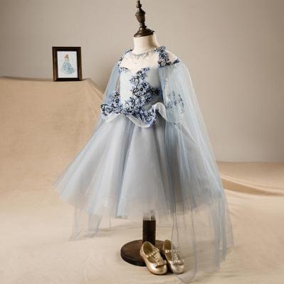 High Quality High Grade Princess-pattern Ball Bown Wedding Clothes Flower Girl Dress Formal GauzeDress For Children