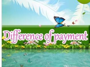 difference of payment