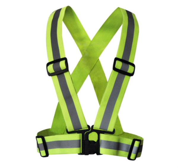 5pcs freeshipping high quality Safety Clothing Reflective 3M Fabric Material Strip Tap Band Vest Jacket Sports Outdoor Gear RS-01Thickened