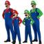 new kids' Halloween costume super Mario kids costume super Mario adult costume pack free shipping