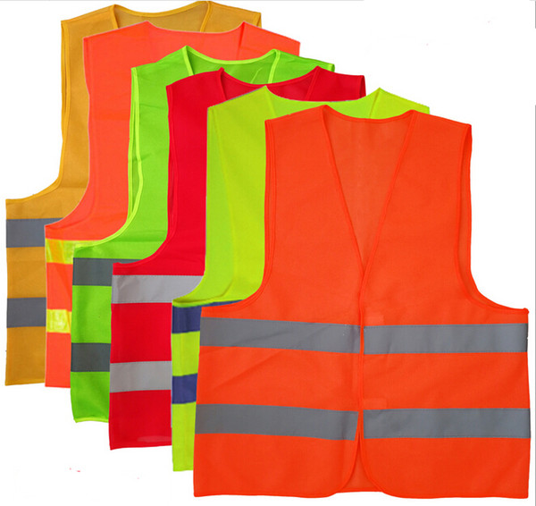 New High Visibility Working Safety Construction Vest Warning Reflective traffic working Vest Green Reflective Safety Clothing 50pcs