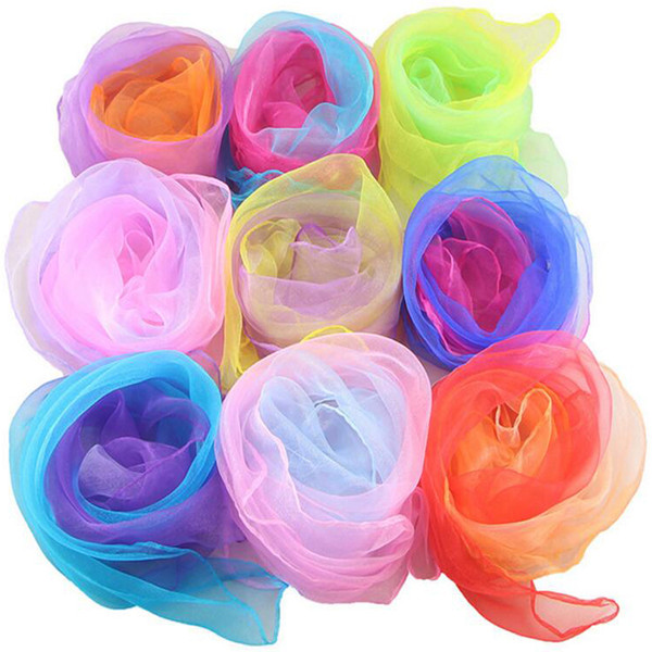 Fashion Women's Clothing Pure color gradient small silk scarf performance kindergarten special color gift silk scarf small square wholesale