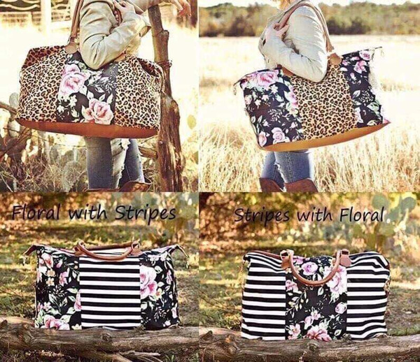 women winter pullover match leopard serape floral weekender bag serape tote stripe weekend bag leopard leather handle fleece duffle bag