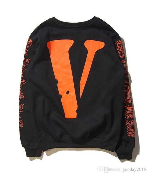 NEW HIP HOP VLONE Designer Men Women hoodie Sweatshirt Long Sleeve A$AP Bari Virgil Street Style Skateboard Big V Mens Hoodies