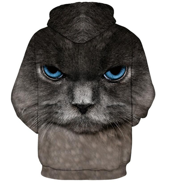 Cat 3D Print Mens/Womens Hoodie Sweater Pocket Sweatshirt Pullover Graphic Tops Free shipping