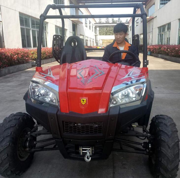 500CC four-wheeled off-road farmer car four-wheel drive water-cooled shaft drive steering wheel adult gasoline ATV UTV