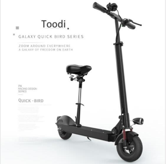 TOODI Electric Scooter (with Seat) Delivery from European Warehouse TD-E101 with CE Commuter Urban 20-30KM Portable Folding