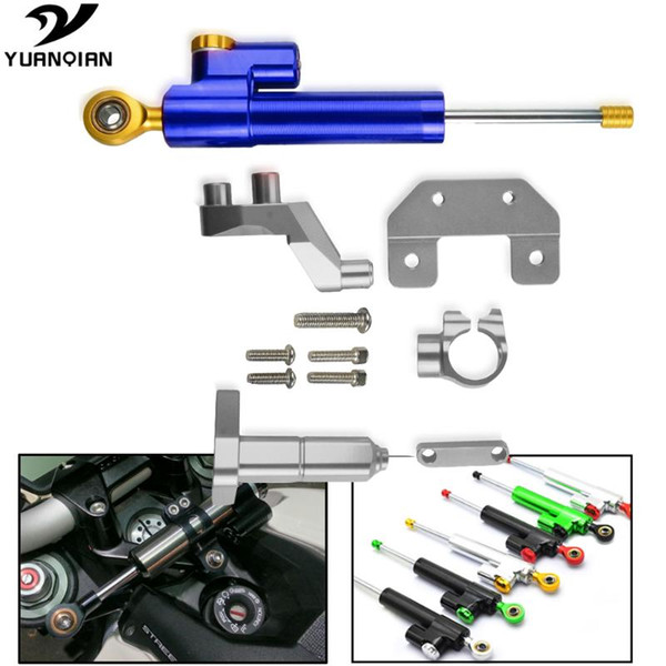 Aluminum Motorcycle Stabilizer Steering Damper Mounting Bracket Support Kit For YAMAHA YZF R3 YZF-R3 YZFR3 2014-2017 2016 2015