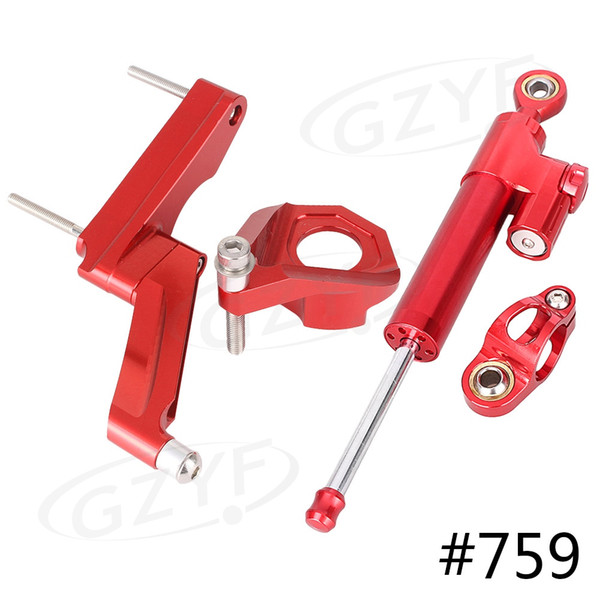 Steering Damper Stabilizer Safety Control Mounting Bracket For GSXR 600 750 2001 2002 2003 2004 2005, 23 Color Available