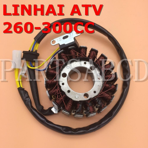 PARTSABCD MAGNETO STATOR WITH PICK UP LINHAI MANCO TALON 257 260CC 300CC