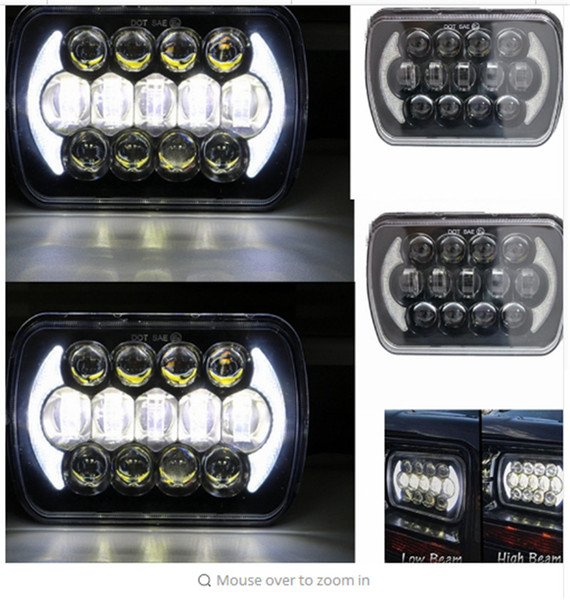 7x6 LED Headlight truck head lamp Sealed Beam Replacement Beam for Trucks Offroad Vehicle