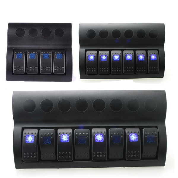 New Style Caravan Modified Accessories/Caravan Modified Switch Panel/Waterproof Switch Breadboard/6 Group with Blue Lights