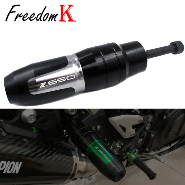 For Z650 Z 650 2022202220222022Motorcycle CNC Aluminum Frame Crash Pads Exhaust Sliders Crash Protector With logo