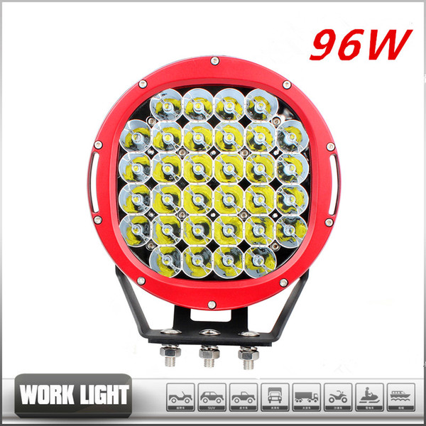 96W Car LED headlamp exterior fog light 96W LED WORK LIGHT BAR off-road modification spot headlight ATV truck Forklift Boat tank