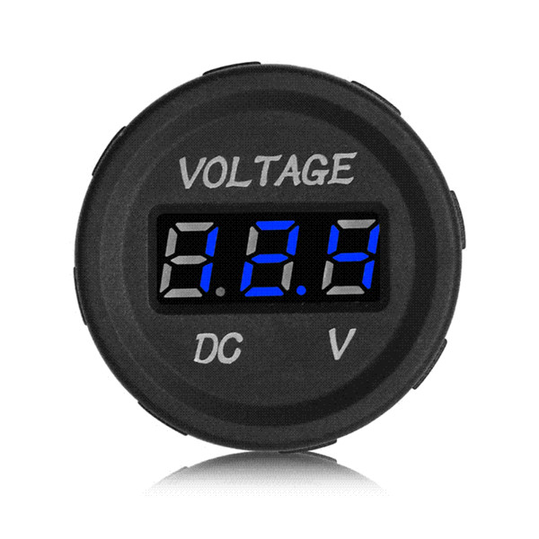 DC 12V 24V LED Display Car Digital Voltmeter Electric Voltage Meter Monitor Socket for Automobile Motorcycle Accessories