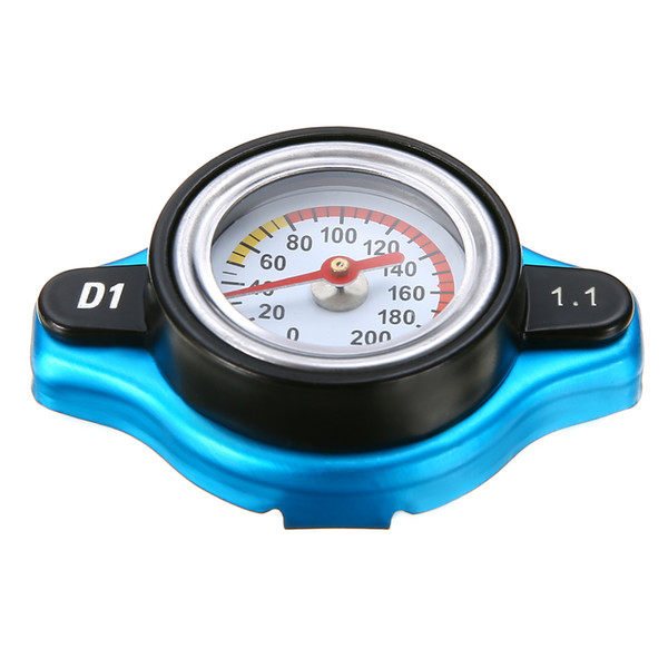 Universal Car 1.1 Bar Thermostatic Thermo Radiator Cap High Quality 16 PSI Pressure Rating Temperature Gauge Radiator Cover